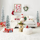 Set of 3 Potted Artificial Christmas Tree Snow-Flocked by LJGDeals