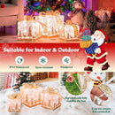 Set of 3 Lighted Christmas Gift Box with 100 Warm White Lights by LJGDeals