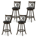 Counter Height Bar Stools Set of 4 with Swivel Seat