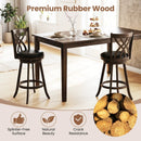 Counter Height Bar Stools Set of 4 with Swivel Seat by LJGDeals