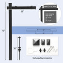 Set of 4 6 Feet Vinyl UPVC Real Estate Realtor Yard Sign Post by DirectDeals