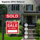Set of 4 6 Feet Vinyl UPVC Real Estate Realtor Yard Sign Post by LJGDeals