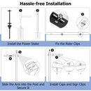Set of 4 6 Feet Vinyl UPVC Real Estate Realtor Yard Sign Post by DirectDeals