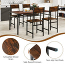 Set of 4 Dining Chairs with Metal Legs and Slanted Back by LJGDeals