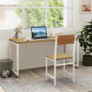 Set of 4 Dining Chairs with Metal Legs and Slanted Back by LJGDeals