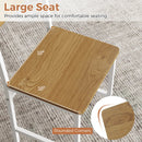 Set of 4 Dining Chairs with Metal Legs and Slanted Back by LJGDeals