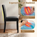Set of 4 Dining Chairs with Solid Rubber and Wood Legs by LJGDeals