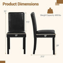 Set of 4 Dining Chairs with Solid Rubber and Wood Legs by LJGDeals