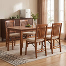Set of 4 Foldable Upholstered Kitchen Chairs with Padded Seat by LJGDeals