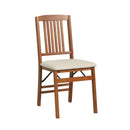 Set of 4 Foldable Upholstered Kitchen Chairs with Padded Seat by DirectDeals