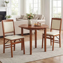 Set of 4 Folding Dining Chairs with Padded Seat and High Backrest by LJGDeals