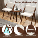 Set of 4 Folding Kitchen Dining Chairs with Rubber Wood Legs by LJGDeals