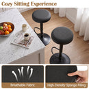 Adjustable Swivel Bar Stools Set of 4 with Padded Seats