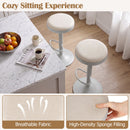 Adjustable Swivel Bar Stools Set of 4 with Padded Seats
