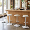 Adjustable Swivel Bar Stools Set of 4 with Padded Seats