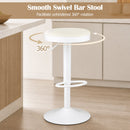 Adjustable Swivel Bar Stools Set of 4 with Padded Seats