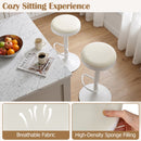 Adjustable Swivel Bar Stools Set of 4 with Padded Seats