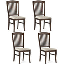 Dining Chairs Set of 4 with Padded Seats and Rubber Wood Frame by LJGDeals