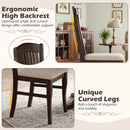 Dining Chairs Set of 4 with Padded Seats and Rubber Wood Frame by LJGDeals