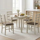 Upholstered Dining Chairs Set of 4 with Wood Frame by DirectDeals