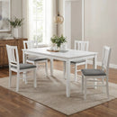 Upholstered Dining Chairs Set of 4 with Wood Frames by DirectDeals
