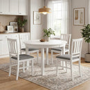 Upholstered Dining Chairs Set of 4 with Wood Frames by LJGDeals