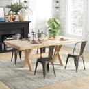 4 Pcs Modern Bar Stools with Removable Back and Rubber Feet-Gun by DirectDeals
