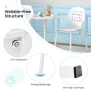 Set of 4 Metal Dining Chair with Hollowed Backrest and Metal Legs by DirectDeals