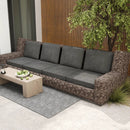 Set of 4 Outdoor Patio Cushion Set with Removable Covers by DirectDeals