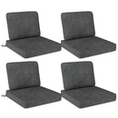 Set of 4 Outdoor Patio Cushion Set with Removable Covers by DirectDeals