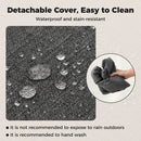 Set of 4 Outdoor Patio Cushion Set with Removable Covers by DirectDeals