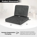 Set of 4 Outdoor Patio Cushion Set with Removable Covers by DirectDeals