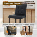 Set of 4 PVC Dining Leather Bar Stools with Solid Wood Legs by LJGDeals