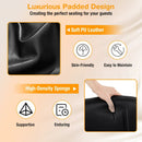 Set of 4 Upholstered Waiting Room Chair with Armrest and Ergonomic Backrest-Black by LJGDeals