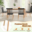 Set of 4 Windsor Dining Chairs with Spindle Backs and Curved Seats by LJGDeals