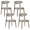 Upholstered Dining Chairs Set of 4 with Curved Backrest by DirectDeals