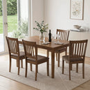 Upholstered Dining Chairs Set of 4 with Rubber Wood Frame by LJGDeals