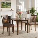 Upholstered Dining Chairs Set of 4 with Rubber Wood Frame