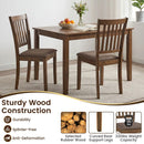 Upholstered Dining Chairs Set of 4 with Rubber Wood Frame by LJGDeals