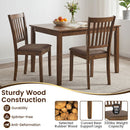 Upholstered Dining Chairs Set of 4 with Rubber Wood Frame