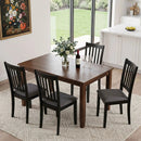 Upholstered Dining Chairs Set of 4 with Rubber Wood Frame by LJGDeals