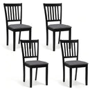 Upholstered Dining Chairs Set of 4 with Rubber Wood Frame by LJGDeals