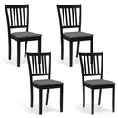 Upholstered Dining Chairs Set of 4 with Rubber Wood Frame