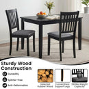 Upholstered Dining Chairs Set of 4 with Rubber Wood Frame by LJGDeals