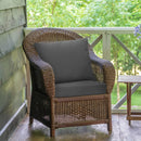 Deep Seat Chair Cushion Set of 6 with Rope Ties - Gray by LJGDeals