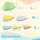 Set of 11 Stepping Stones for Kids Non-Slip Balance Stones with Storage Bag