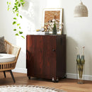 Folding Sewing Table with Charging Station and Casters by LJGDeals