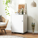 Folding Sewing Table with Charging Station and Casters by DirectDeals