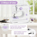 Sewing Machine for Beginners Mini Sewing Machine with 12 Built-in Stitches by LJGDeals