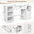 Sewing Table with Power Outlets and Storage Drawers by LJGDeals